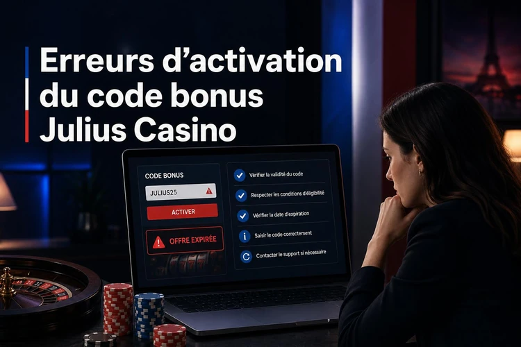 Erreurs fréquentes lors de l'activation du julius casino bonus code