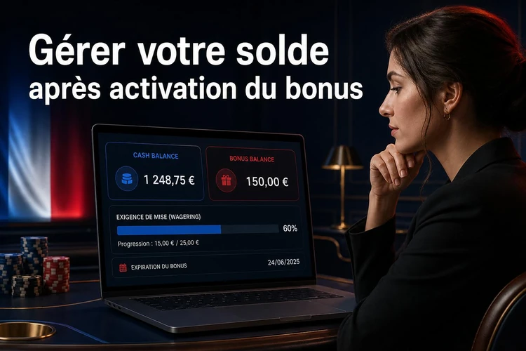 Gérer votre solde après activation du julius casino bonus