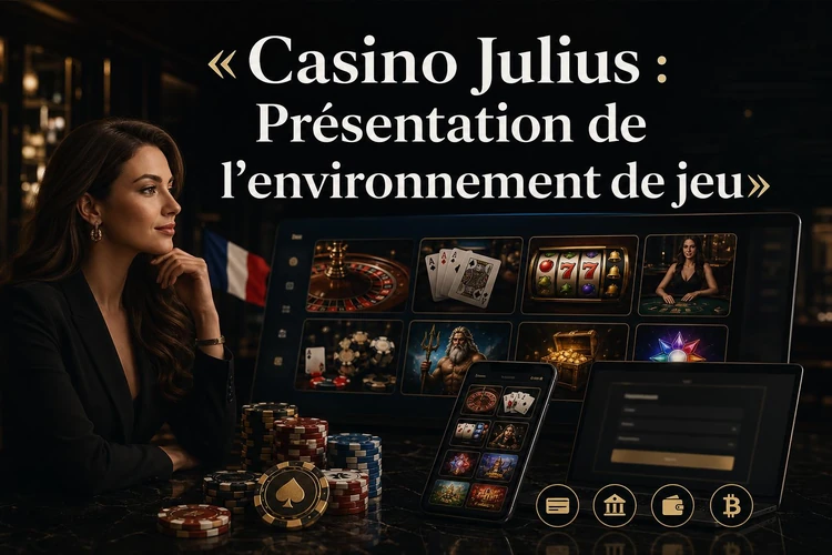 Casino Julius : Présentation de l'environnement de jeu